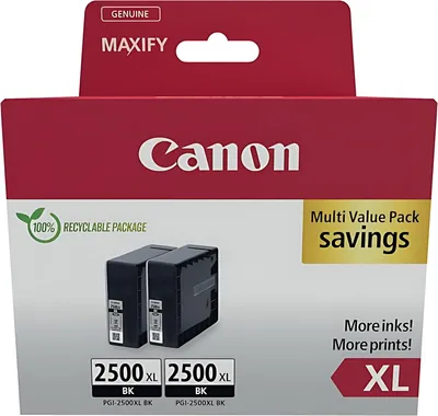 Image de Canon PGI-2500 XL BK noir Twin Pack