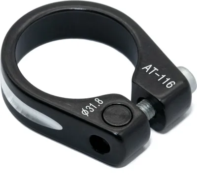 Produktbild von V BIKE Sattelklemme Sitz Schnellverschluss schwarz gefräst 31,8mm kompatibel mit Vicma ZO-3