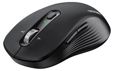 Produktbild von Bluetooth Maus Kabellos BT 5 3 + 4-Wege-Scrollrad Leise Funkmaus mit USB-A Empfänger 4800 DPI Kabellose Mäuse Ergonomische Computer Mouse Schwarz