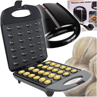 Ruhhy Waffeleisen 1600 W Für Nüsse 24 Hälften Schnelles Backen Ohne Anbrennen
