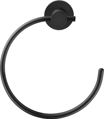Produktbild von DURAVIT 0099214600 D-Code Handtuchring Schwarz Matt