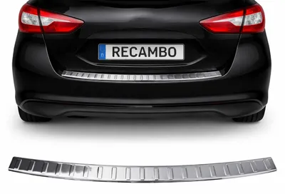 Image de Protection de seuil de chargement en acier inoxydable chromé, compatible avec la Nissan Pulsar | C13 | Années de construction 2014-2018