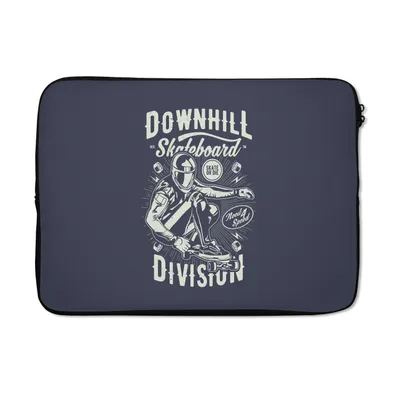 Produktbild von MuchoWow® Laptop Hülle 13 Zoll Skateboard - Helm - Retro Laptoptasche - Laptophülle - Sleeve - Rundumschutz