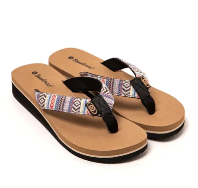 Produktbild von BRASILERAS Damen Zehensandalen mit rutschfester Sohle bequem schuhe für strand/schwimmbad/stadt beige 39 EU - UBMAY