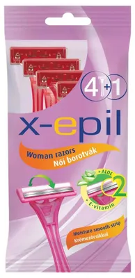 Immagine prodotto di X-Epil - rasoio usa e getta da donna - 2 lame - confezione da 5 pezzi