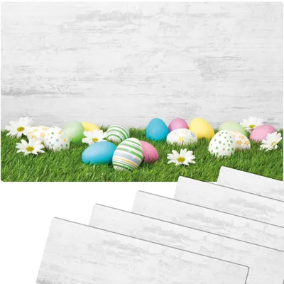 Produktbild von Abwaschbare Tischsets 6er Set Ostern Gänseblümchen Blumen