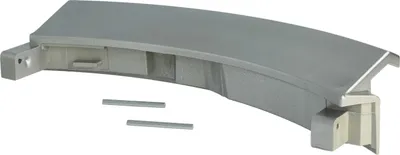 Produktbild von vhbw Türgriff kompatibel mit Bosch Serie 6 WLK20166OE, WLK20146OE, WLK20267OE, WLK20266OE, WLK20246OE, WLK2016EOE Waschmaschine Kunststoff Silber