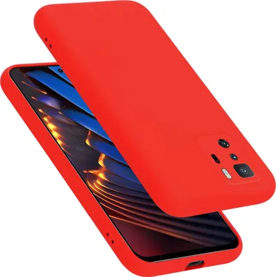 Produktbild von Cadorabo Schutzhülle für Xiaomi POCO X3 GT Hülle in Rot Handyhülle Case Cover TPU Etui
