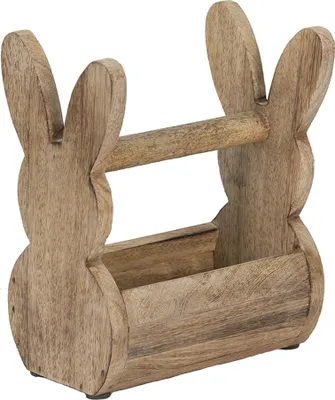 Obrázek produktu pro Clayre & Eef dřevěná krabička králík 16x10x20 cm hnědé dřevo