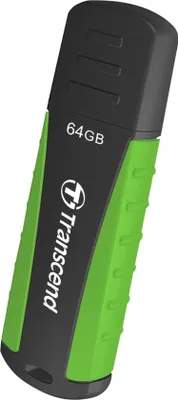 Zdjęcie produktu dla Transcend JetFlash 810 64GB USB 3.0, 64 GB, USB Typu-A, 3.2 Gen 1 (3.1 Gen 1), 80 MB/s, Pokrywka, Czarny, Zielony