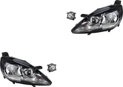 Immagine prodotto di Johns, set di fari alogeni adatto per Peugeot 308 Ii 09/13- H7 HB3 L+R + fog. 00006208Q3 6208Q3 SU001A3436 00006208Q3 6208Q3 SU001A3436 9677