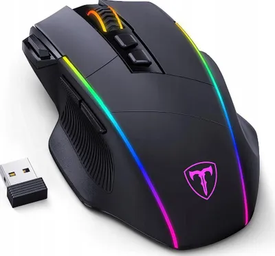 Produktbild von RISOPHY PC365A Kabellose Gaming-Maus Schwarz RGB