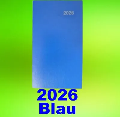 Produktbild von Taschenplaner - Blau - 2026 Kalender Taschenkalender Monatskalender Timeplaner