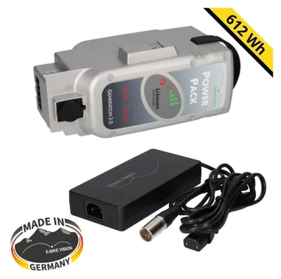 Produktbild von E-Bike Akku SET 36V 17Ah 612Wh mit Ladegerät kompatibel NKY351B2 NKY352B2 NKY353B2