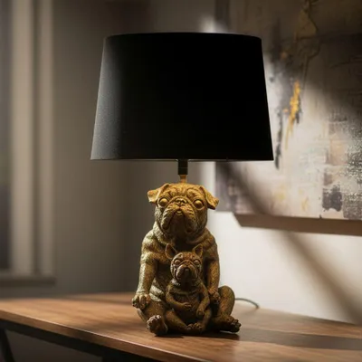 Obrázek produktu pro Stolní lampa ze zlaté pryskyřice ø 26x43,8 cm