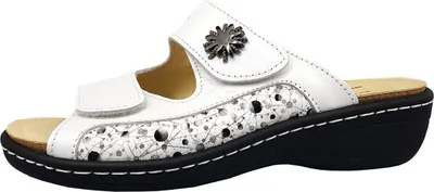 Produktbild von Belvida Damenschuhe Hausschuhe Pantolette Weiß Freizeit, Schuhgröße:38 EU