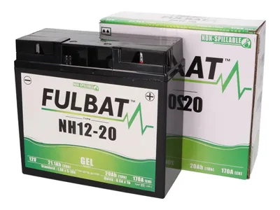 Obrázek produktu pro Batterie Fulbat NH12-20, NH12-18, 51913 GEL für Rasentraktor, Rasenmäher, Gartenmaschine
