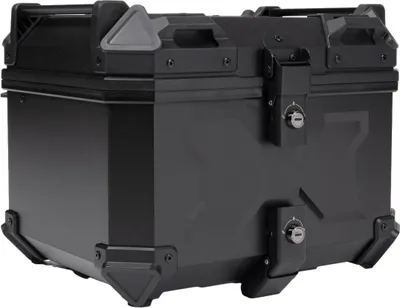 Produktbild von Motorrad-Topkoffer, 45 Liter - ABS-Kunststoff - Wasserdicht - Mit Schlüsseln und Reflektoren - Schwarz