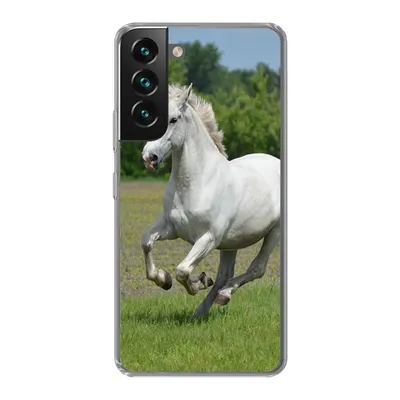 Produktbild von MuchoWow® Handyhülle Schutzhülle Hülle für Samsung Galaxy S22 Plus Pferde - Natur - Weiß Silikon Softcase Handy Hülle - Schutzabdeckung