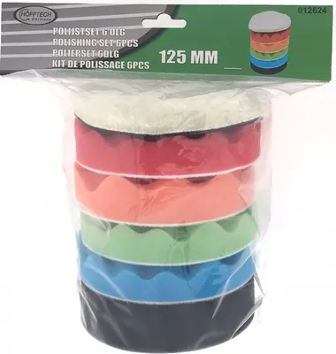 Produktbild von Hofftech Polierset ø125 mm – 6-teilig