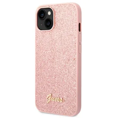 Produktbild von Guess Guhcp14Mhggshp Iphone 14 Plus 6,7"" Różowy/Pink Hartes Etui Glitter Script