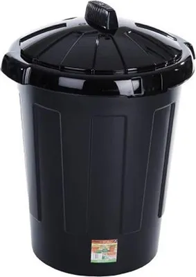 Obrázek produktu pro TML Černý odpadkový koš 80 l WI326 (jedna velikost) (jedna barva)
