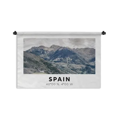 Produktbild von MuchoWow® Wandteppich Wandbehang Spanien - Grün - Europa 150x100 cm Tapisserie Dekoration Wandtuch - Waschbar - Tapisserien - Wand-Decke