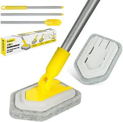 Obrázek produktu pro Čisticí kartáč do koupelny a pod sprchu, délka 119 cm
