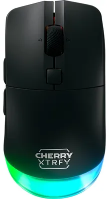 Produktbild von CHERRY XTRFY M50 Wireless, rechts, Optisch, RF Wireless + Bluetooth + USB Type-C, 12000 DPI, Schwarz