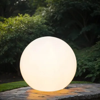 Produktbild von Standleuchte Außen CUMULUS Weiß Kunststoff E27 Zeitlose Stehlampe Hof Eingangsbereich Garten