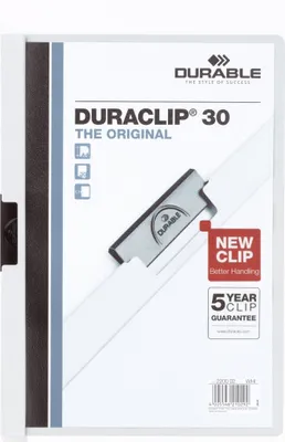 Zdjęcie produktu dla DURABLE 220002 Klemmappe DURACLIP 3mm weiss