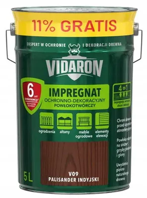 Zdjęcie produktu dla Vidaron impregnat powłokotwórczy 5L palisander indyjski ochronno-dekoracyjny