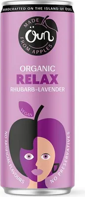 NAPÓJ NA RELAKS RABARBAR - LAWENDA BIO 250 ml - ÖUN