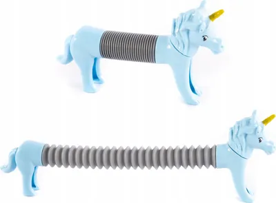 Produktbild von Pop Tube Einhorn Dehnbares Spielzeug Anti-Stress Sensorik Röhre Bunt Kinder Geschenk