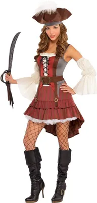 Productafbeelding van Piratendame Paula Castaway Pirate dameskostuum maat M/L