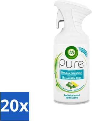 Productafbeelding van Air Wick - Luchtverfrisser - Etherische oliën - Citroenbloesem - Spray - 250 ml - Voordeelverpakking - 20 stuks