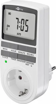 Produktbild von Goobay Digitale Zeitschaltuhr, programmierbar, 10 Programme, 16 A, max. 3600 W, 230 V