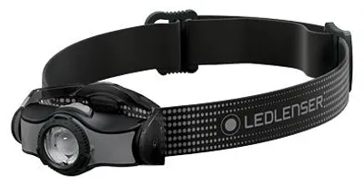 Produktbild von Ledlenser MH3 Stirnlampe schwarz, Kopflampe, bis 200 Lumen, 130m Leuchtweite, bis 35 Std. Laufzeit, IP54, AA Batterie