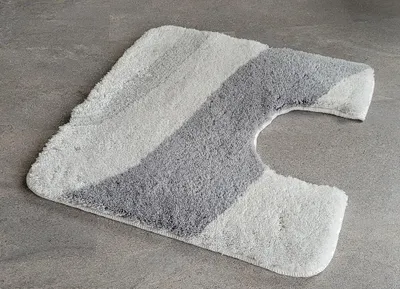 Produktbild von Kleine Wolke London Platin Grau WC-Vorleger mit Ausschnitt 55x55 cm