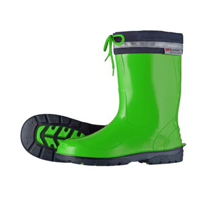 Produktbild von Bockstiegel Kinder Gummistiefel Regenstiefel Kim Uni – Kinderstiefel Gummi Stiefel Mädchen Jungen in Grün Größe 26