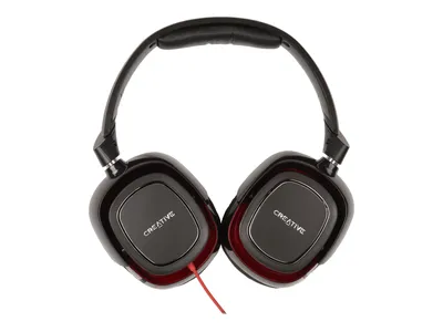 Produktbild von Creative Labs Draco HS880, Kabelgebunden, Gaming, 20 - 20000 Hz, 268 g, Kopfhörer, Schwarz, Rot