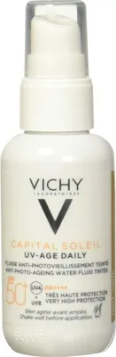 Produktbild von Protector Solar con Color Vichy Capital Soleil Antiarrugas SPF 50+ (40 ml)