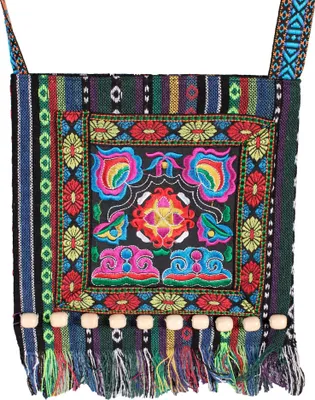 Produktbild von Hippie Kostüm Umhängetasche - Fasching Karneval