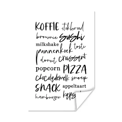Produktbild von MuchoWow® Poster Küche - Essen - Zitate 120x180 cm - Kunstposter