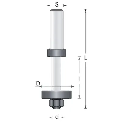 Image de Mandrin monobloc avec butée D16 d8 S8 | 4030289142098