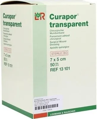 Produktbild von CURAPOR Wundverband steril transparent 5x7 cm