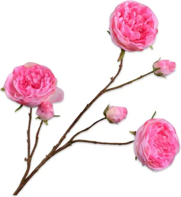 Produktbild von Silk-ka Kunstblume - Seidenblumen Rosenzweig rosa 101cm
