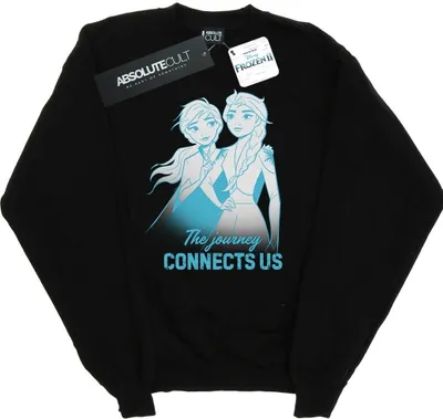 Produktbild von Disney - "Frozen 2 The Journey Connects Us" Sweatshirt für Herren BI25071 (S) (Schwarz)