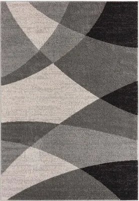 Produktbild von Teppich - 80 x 140 cm - Grau - Schwarz - Polypropylen