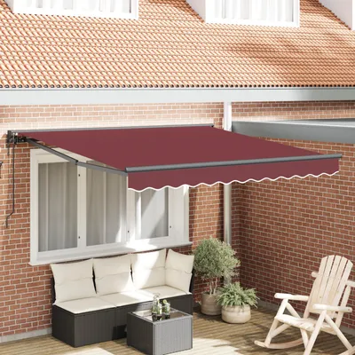 Obrázek produktu pro vidaXL Rám markýzy, bordó, 300 x 250 cm